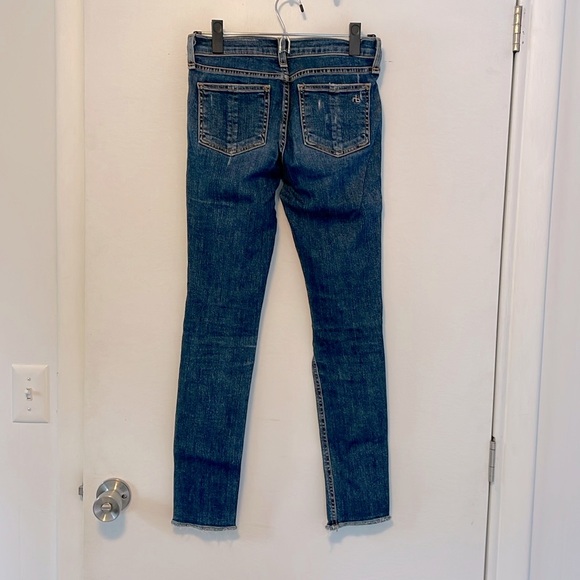 Rag & Bone Distressed Skinny Jeans Size 24 - Picture 3 of 9